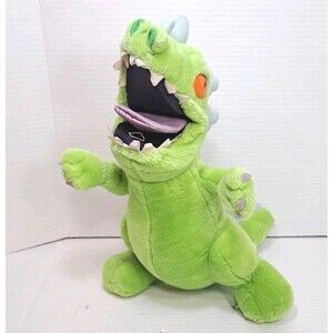 RUGRATS Vtg 1997 Viacom Reptar Stuffed Plush Doll 14" Nickelodeon Plushie Toy